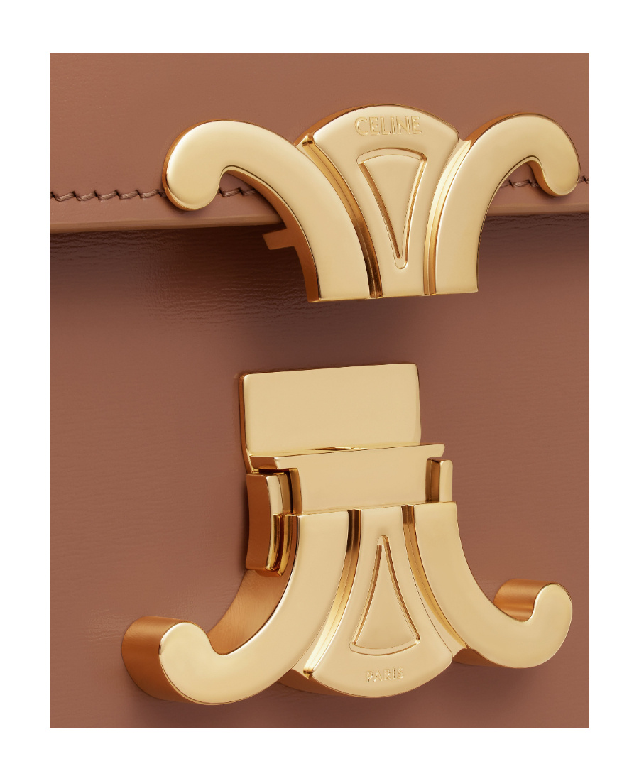 Celine Classique Triomphe Shoulder Bag In Brown