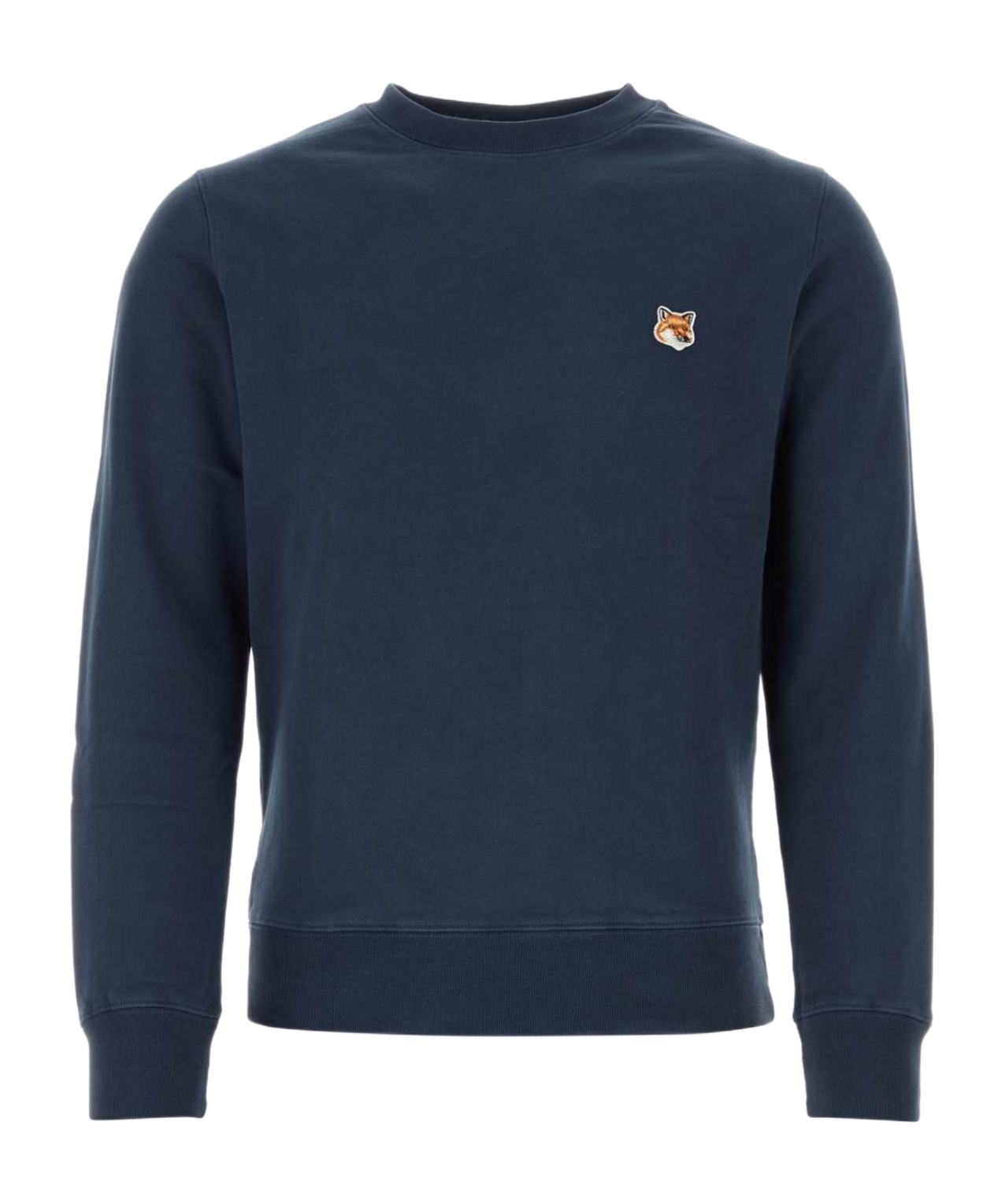 Maison Kitsuné Fox Logo-patch Sweatshirt In Black