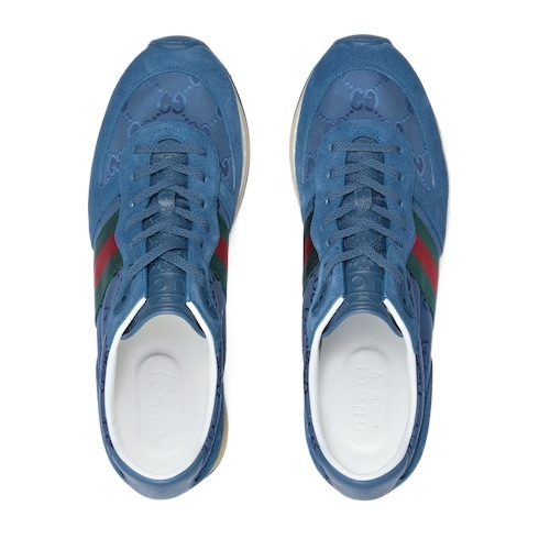 Gucci Men's Nora Suede And Nylon Ssima Retro Sneakers
