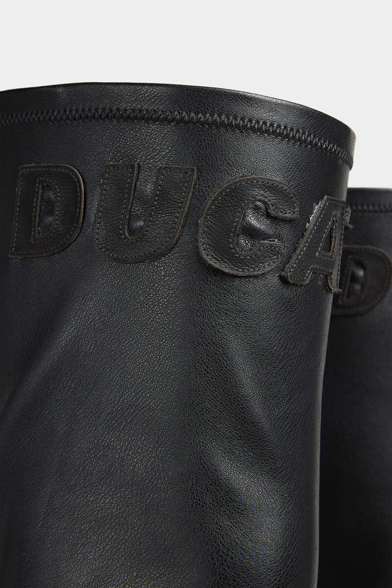 Dsquared2 Ducati X D2 Heeled Boots In Black