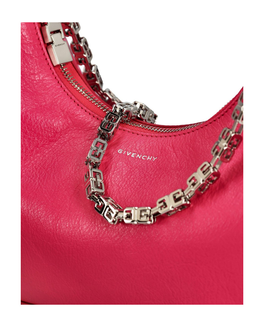 Givenchy Moon Leather Shoulder Bag In Phosphor