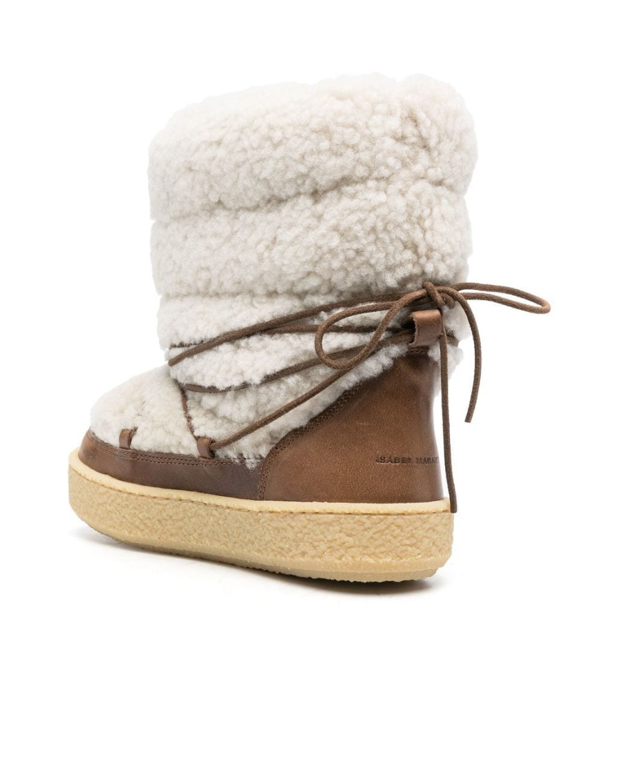 Isabel Marant Off-white Zimlee Snow Boots In Nude