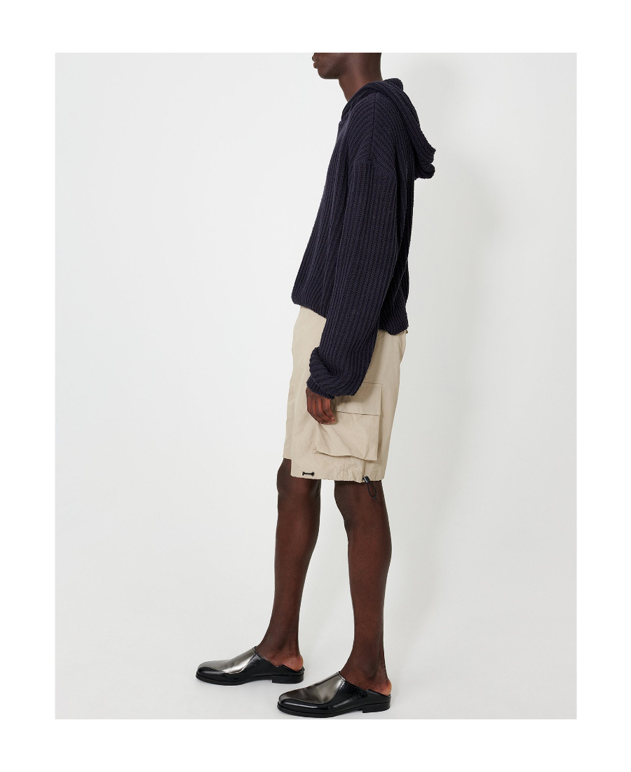 Our Legacy Mount Drawstring-hem Shorts In Nude