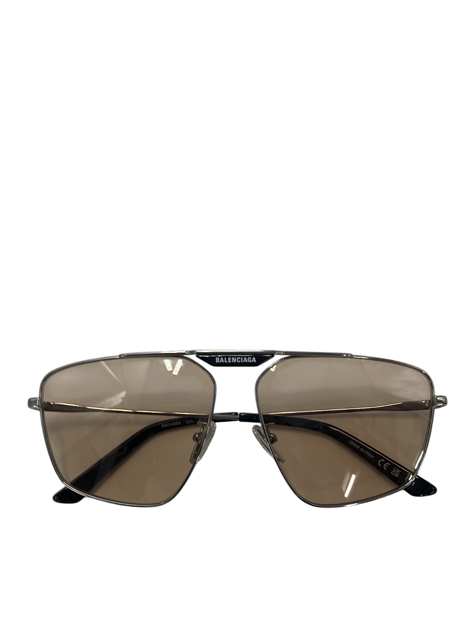 Balenciaga Aviator Sunglasses In Green
