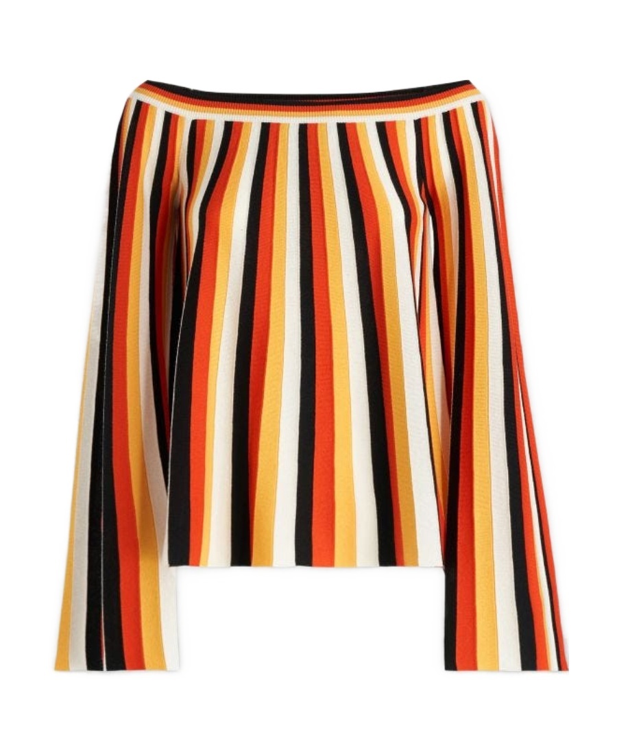 Chloé Striped Sweater In Multicolor