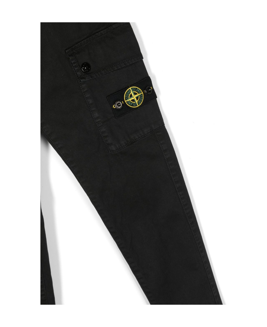 STONE ISLAND STONE ISLAND JUNIOR TAPERED LEG CARGO TROUSERS