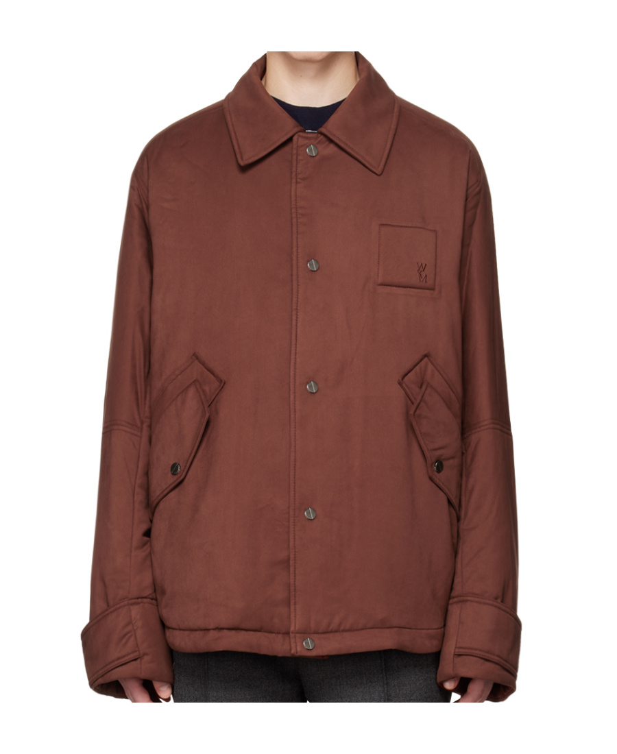 Wooyoungmi Brown Embroidered Jacket In Brown