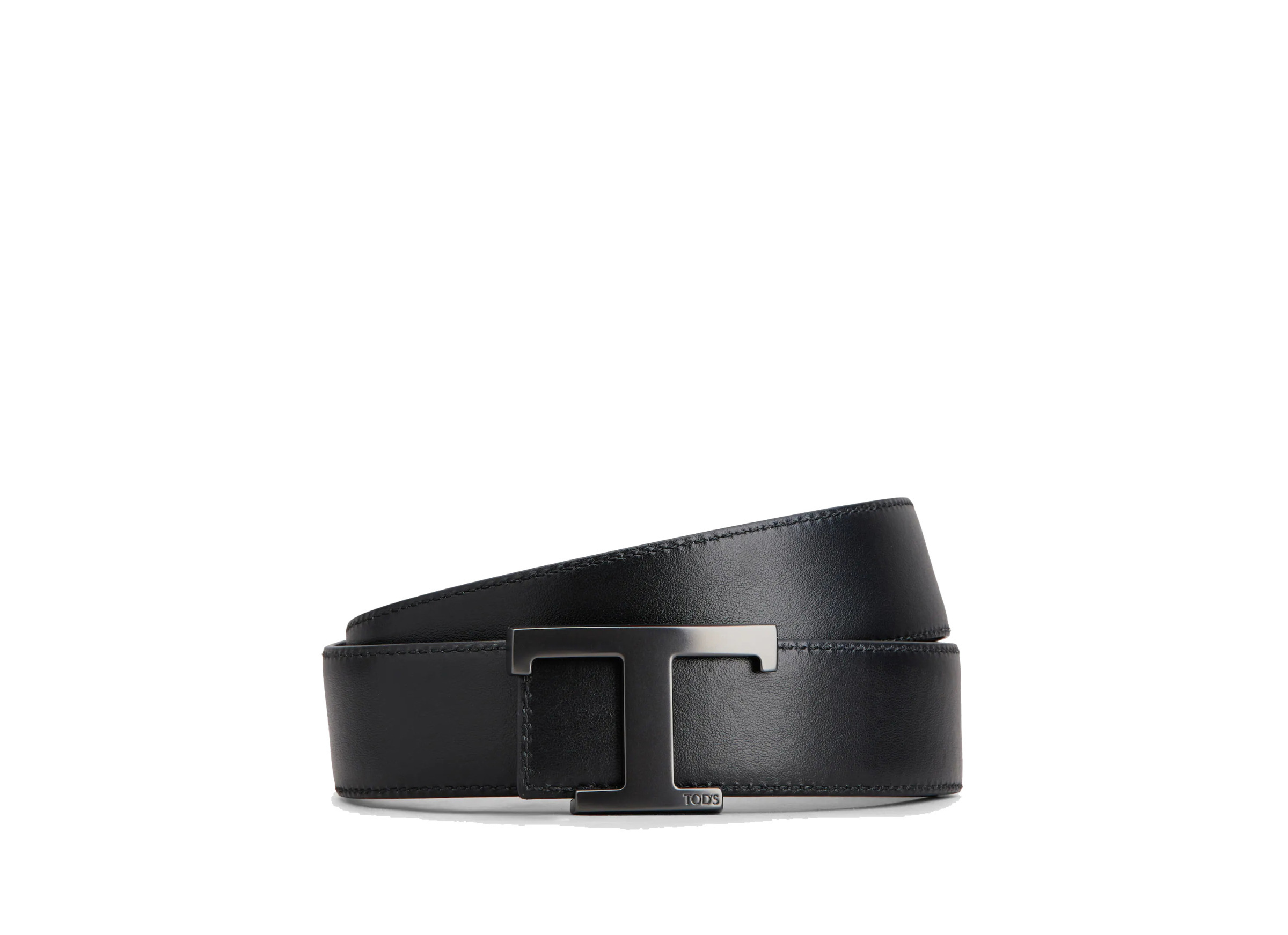 Tod's T Logo-buckle Belt In Black