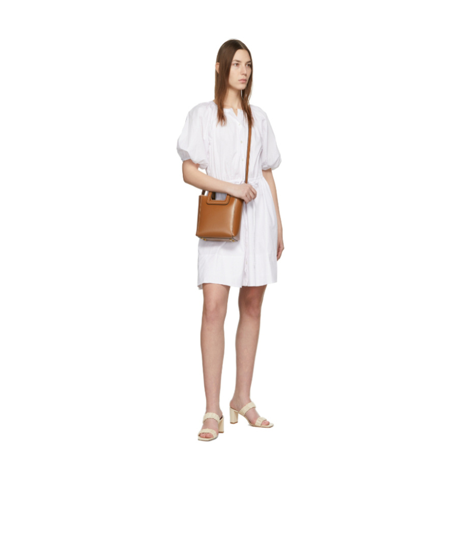 Staud Mini Shirley Shoulder Bag In Brown