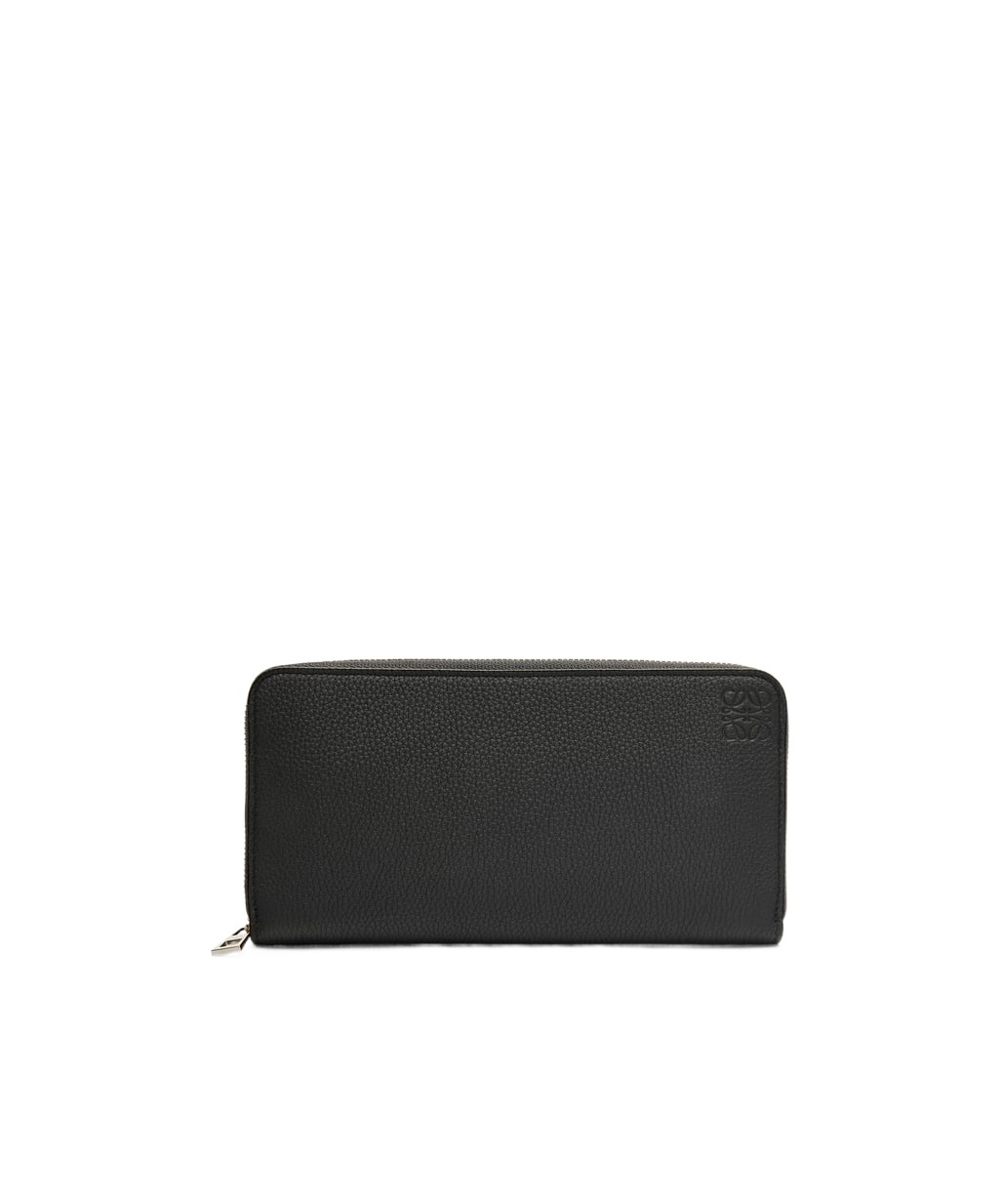 Loewe Logo-debossed Zip-around Wallet In Black