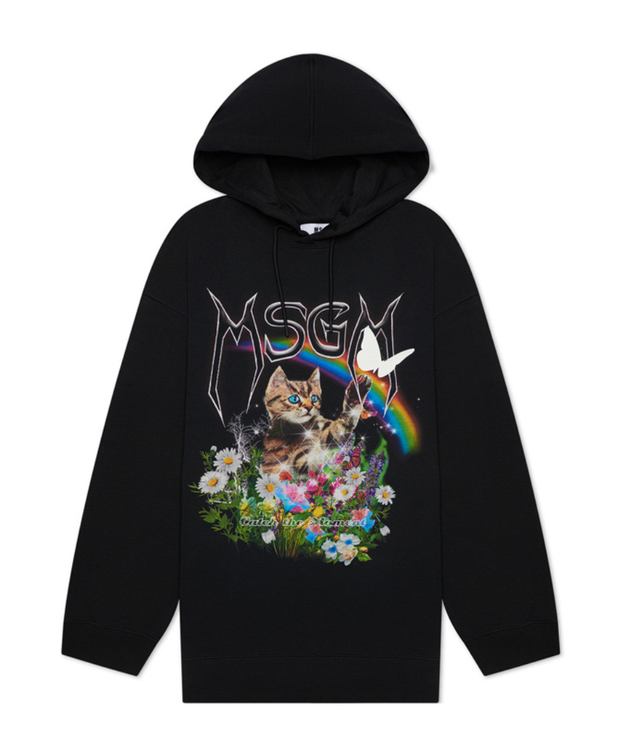 MSGM LOGO HOODED SWEATER