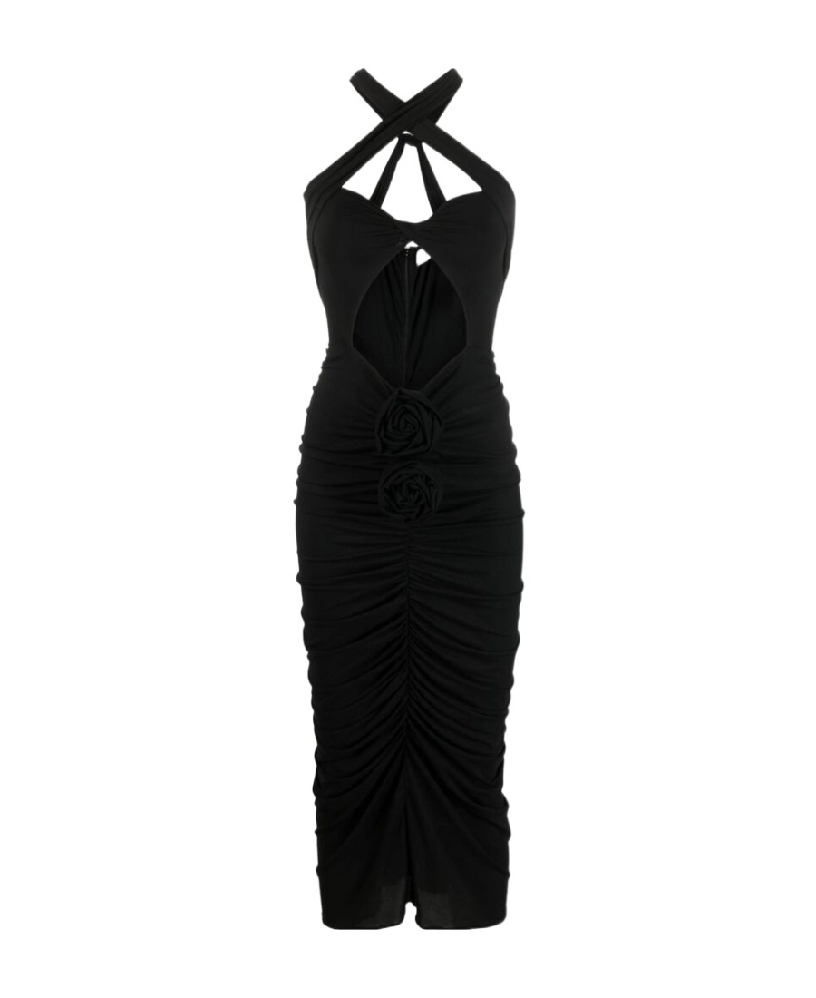 Magda Butrym Logo Dress In Black