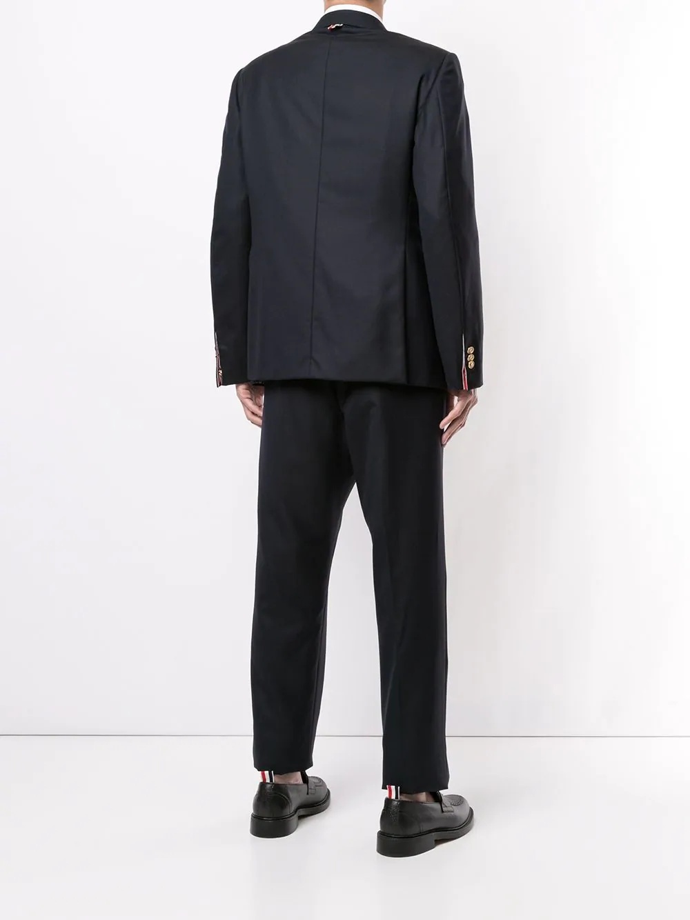 Shop Thom Browne Classic Two Piece Suit In Navy Blue