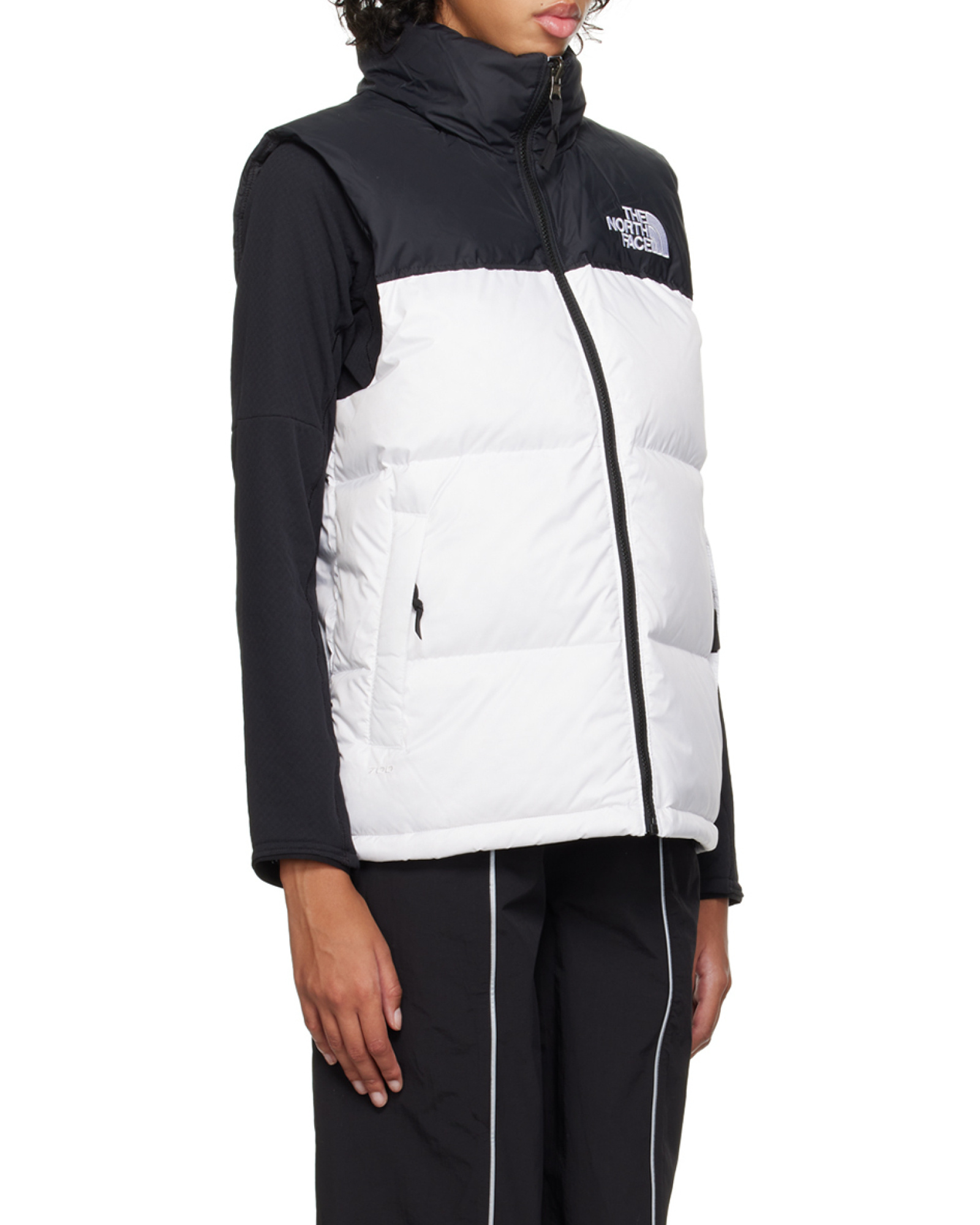 The North Face Logo Down Vest In White