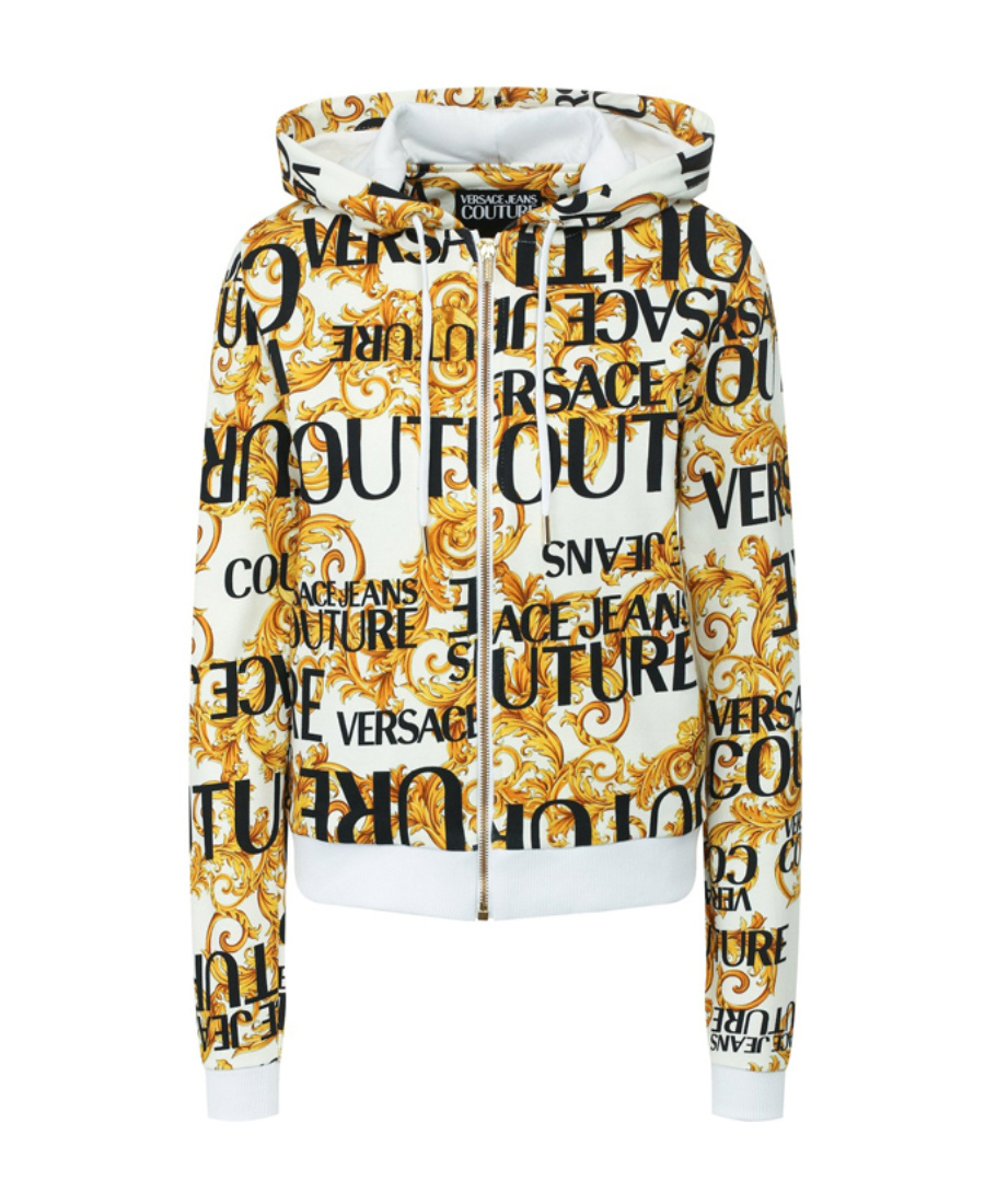 Versace Jeans Baroque Printed Leisure Jacket In Multicolor