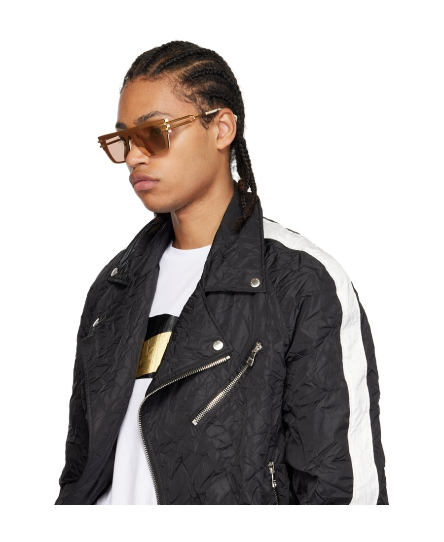 Balmain Logo Sunglasses In Nude