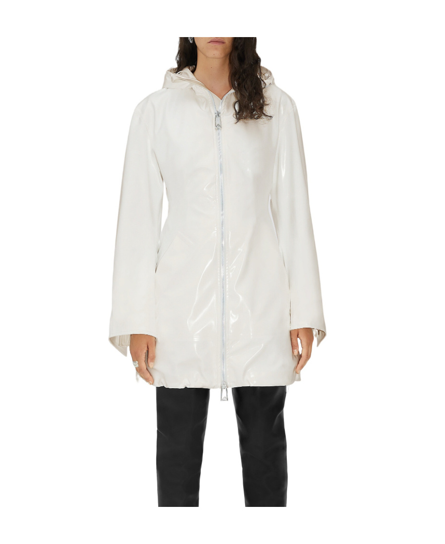 Bottega Veneta Zip-up Hooded Parka In White