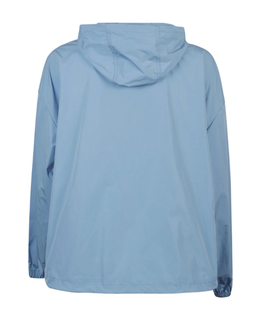 Moncler Tyx Logo-patch Rain Jacket In Blue