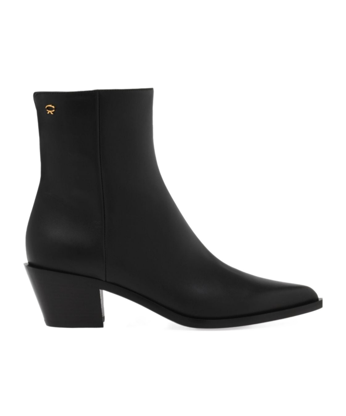 GIANVITO ROSSI POINTED SHORT BOOTS
