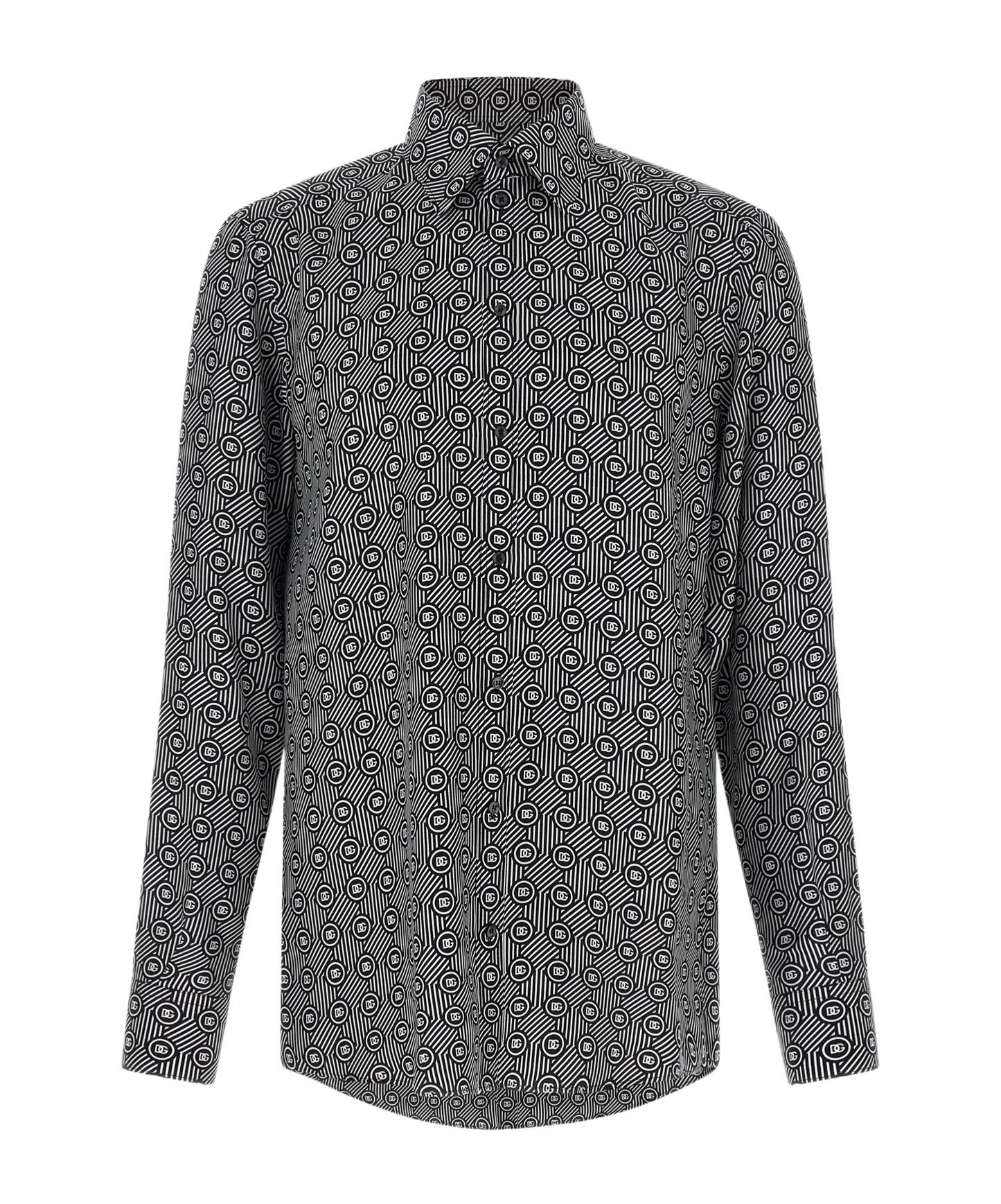 Dolce & Gabbana Private Wardrobe Long Sleeves Shirt In Gray