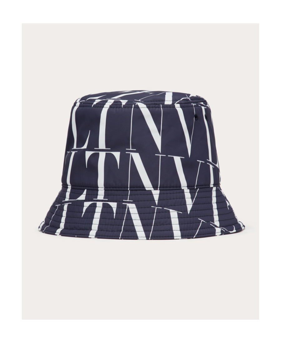 Valentino Vltn Logo-print Bucket Hat In Black