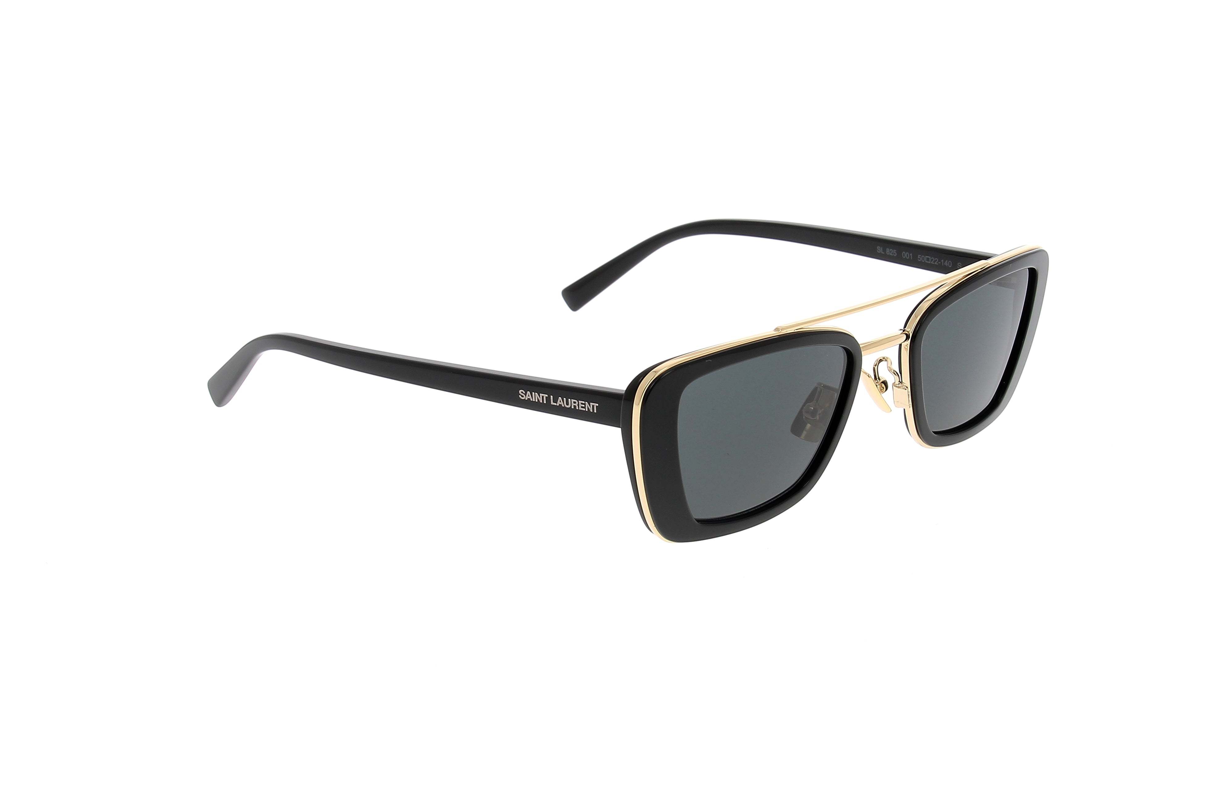 Saint Laurent Rectangular Sunglasses In Black