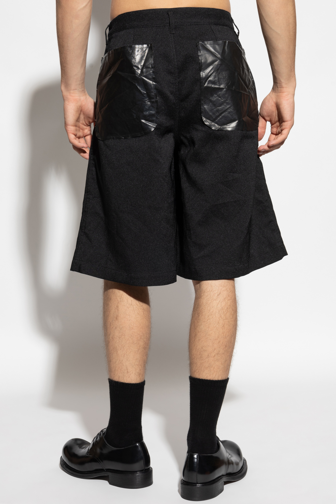 Comme Des Garçons Wide-leg Shorts In Black