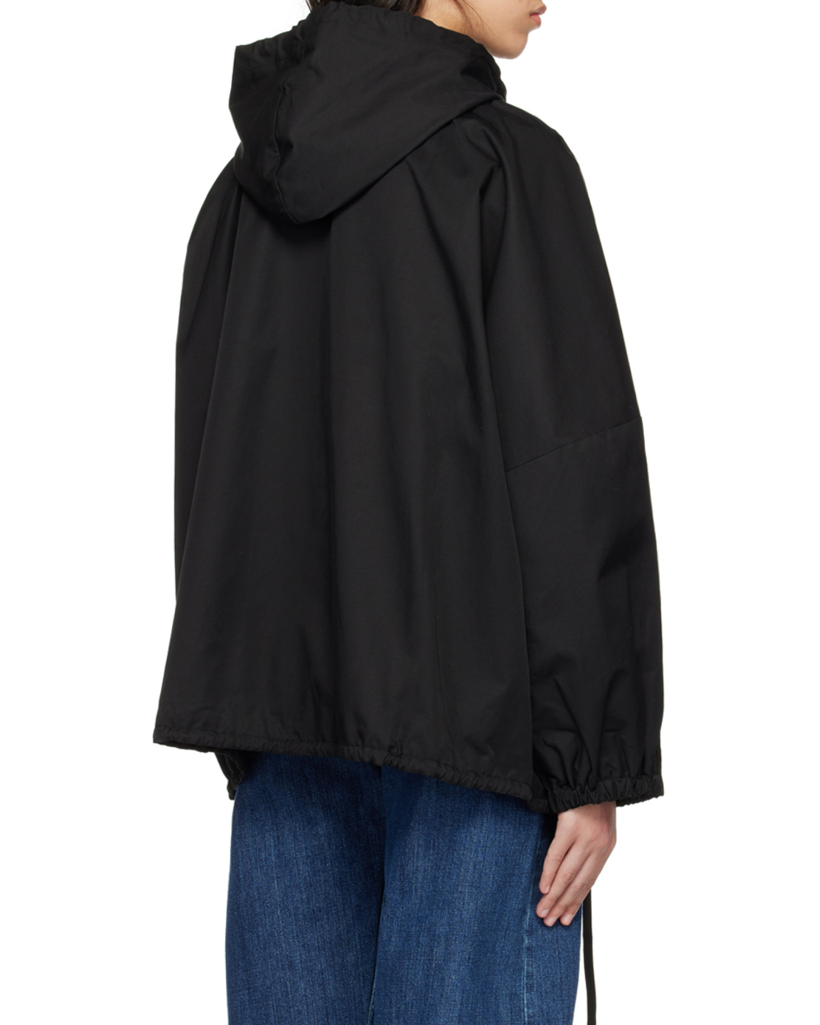 Studio Nicholson Alpine Drawstring-hood Jacket In Black