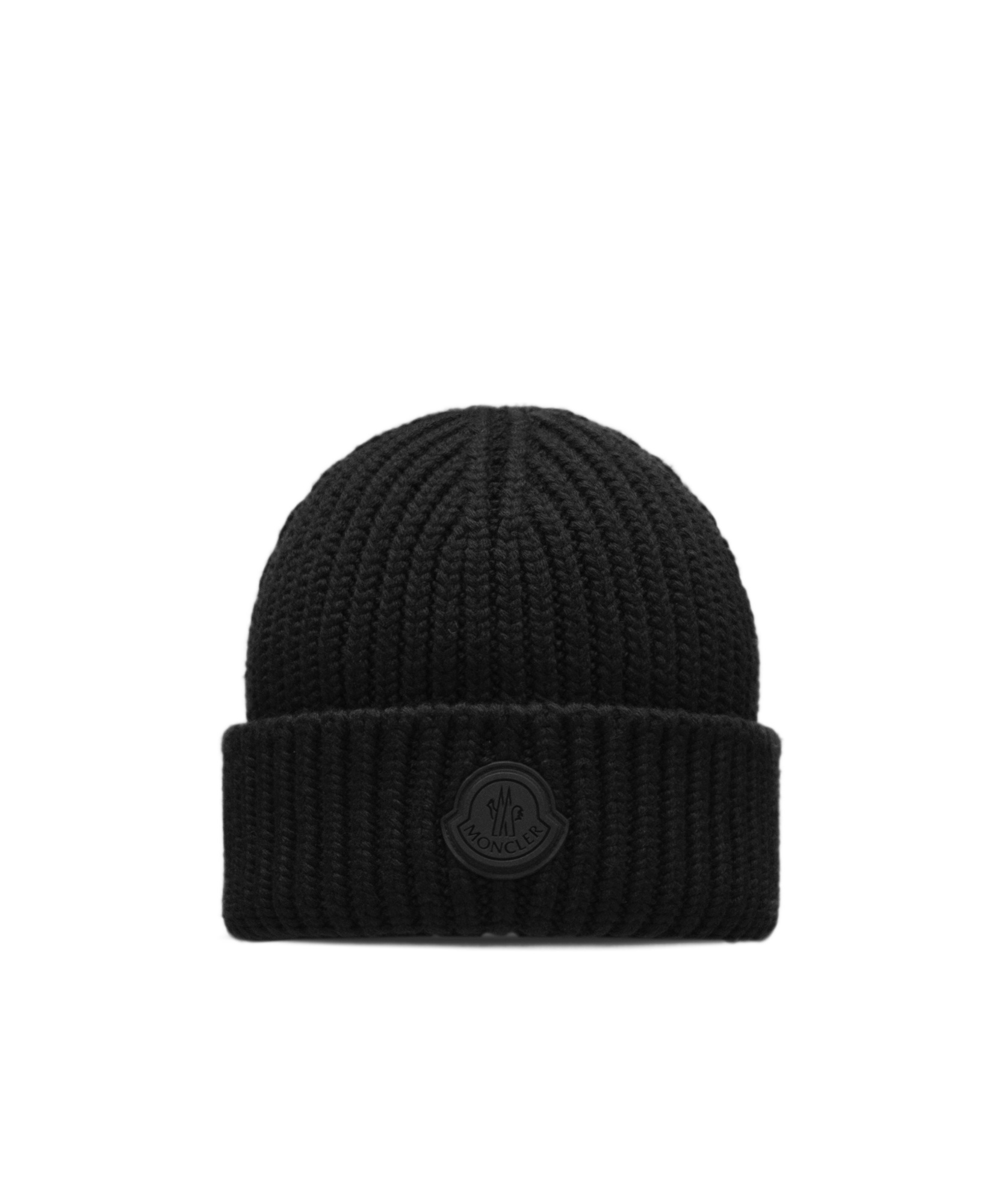 Moncler Wool Beanie, Men, Black, Size: One Size In Black