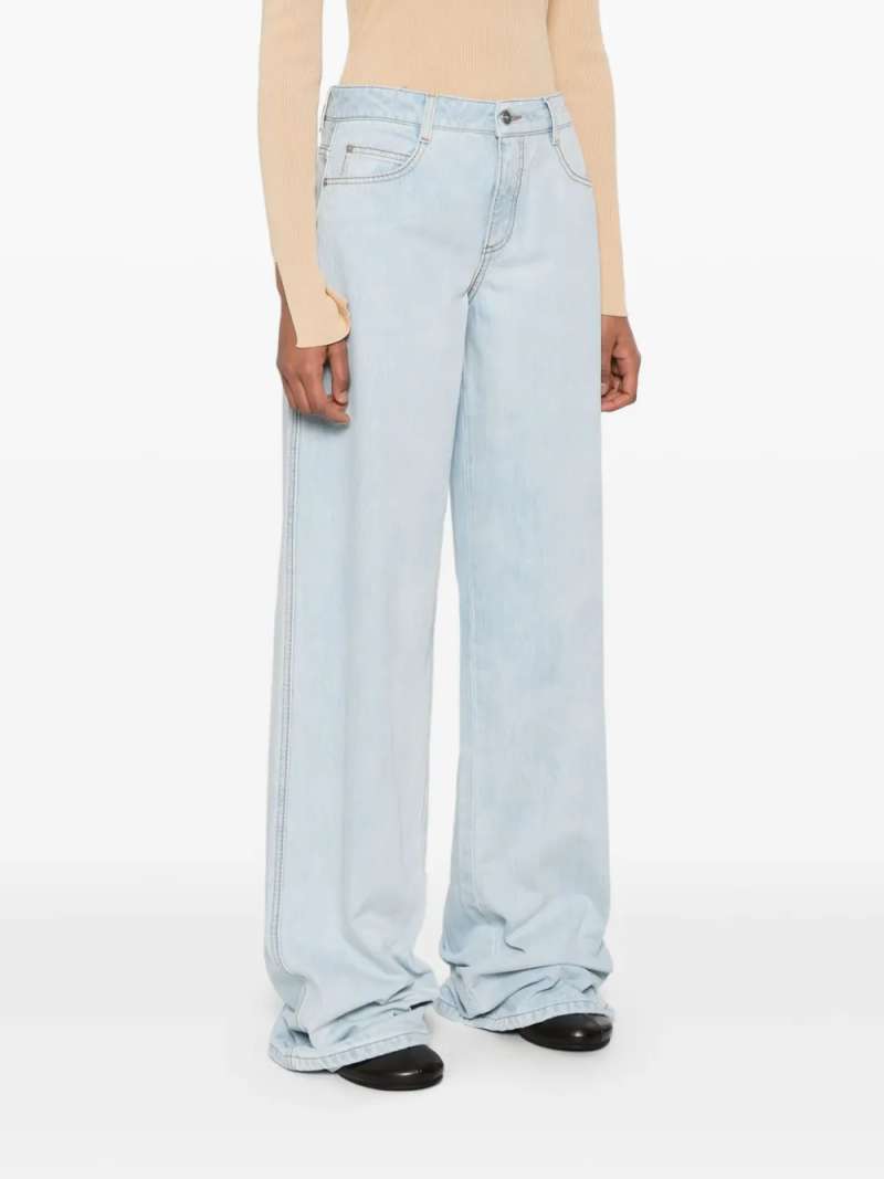 Ermanno Scervino Jeans Mit Weitem Bein In Blue