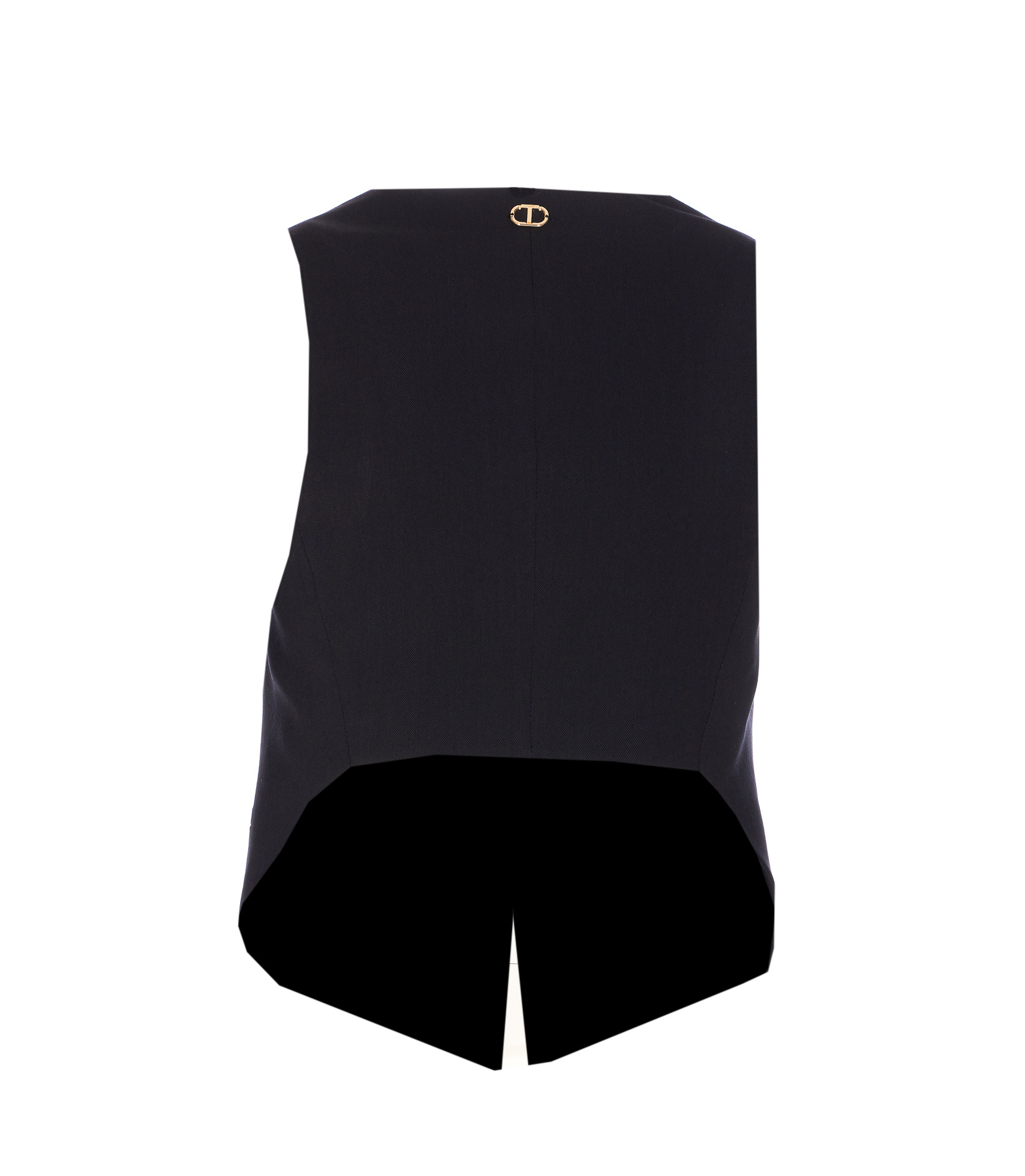 Twinset V-neck Buttoned Waistcoat In Blue