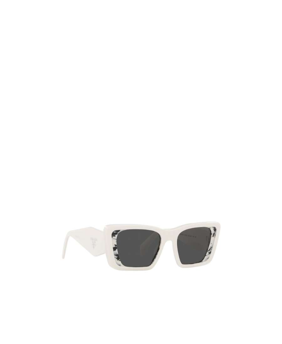 Prada Marbled Square-frame Sunglasses In Black