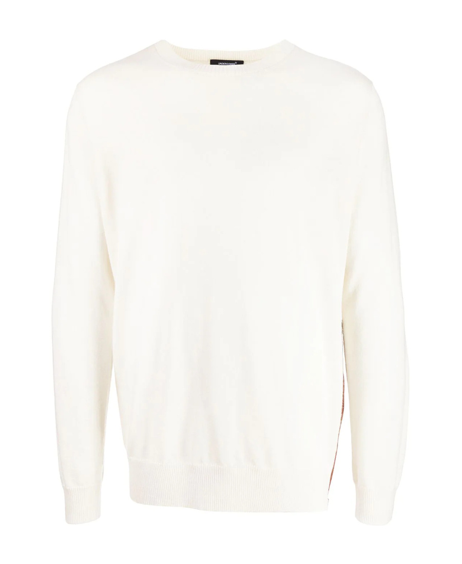 Undercover Zip-detail Cashmere Jumper In White