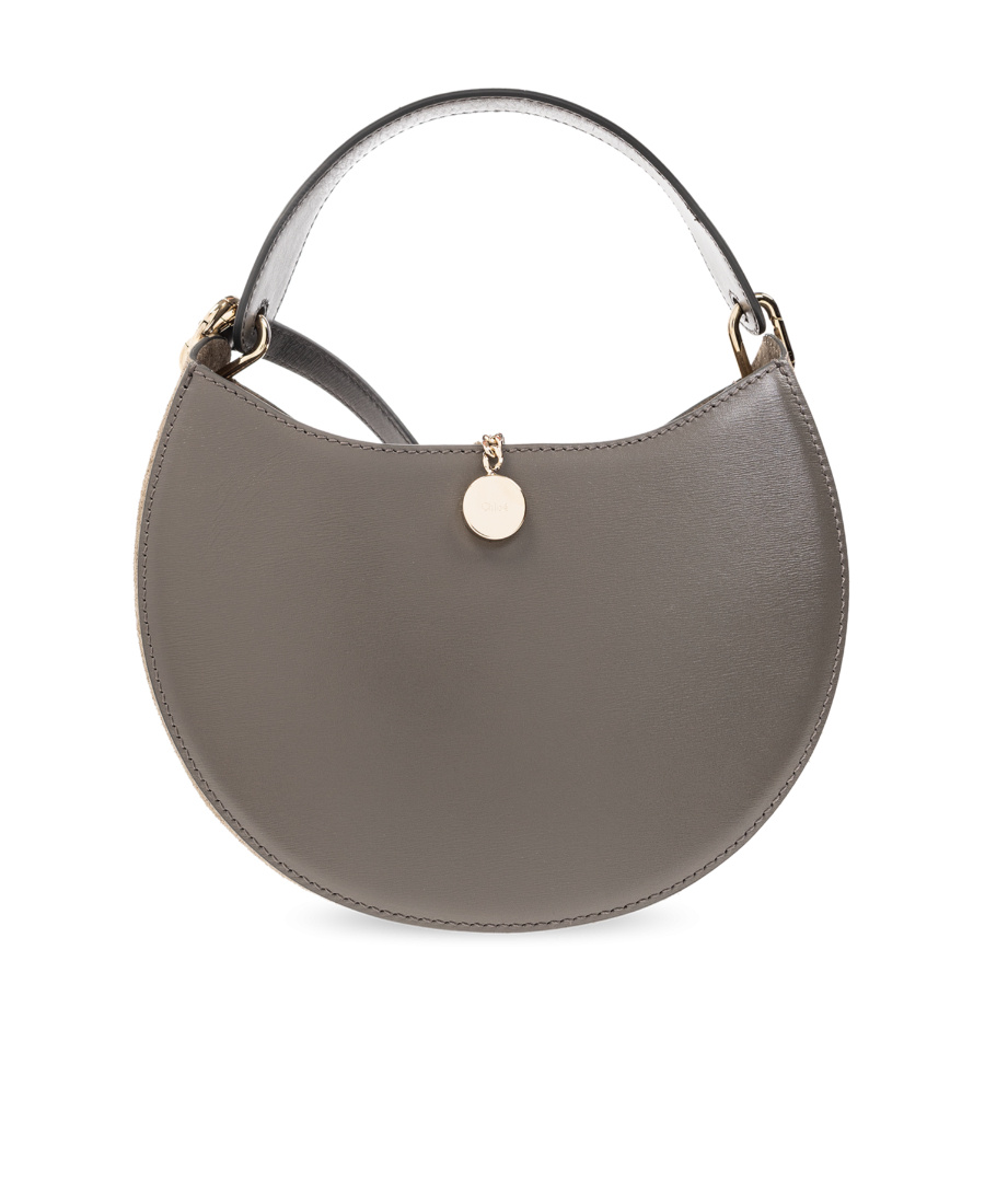 Chloé Soft Raffia Shoulder Bag In Black