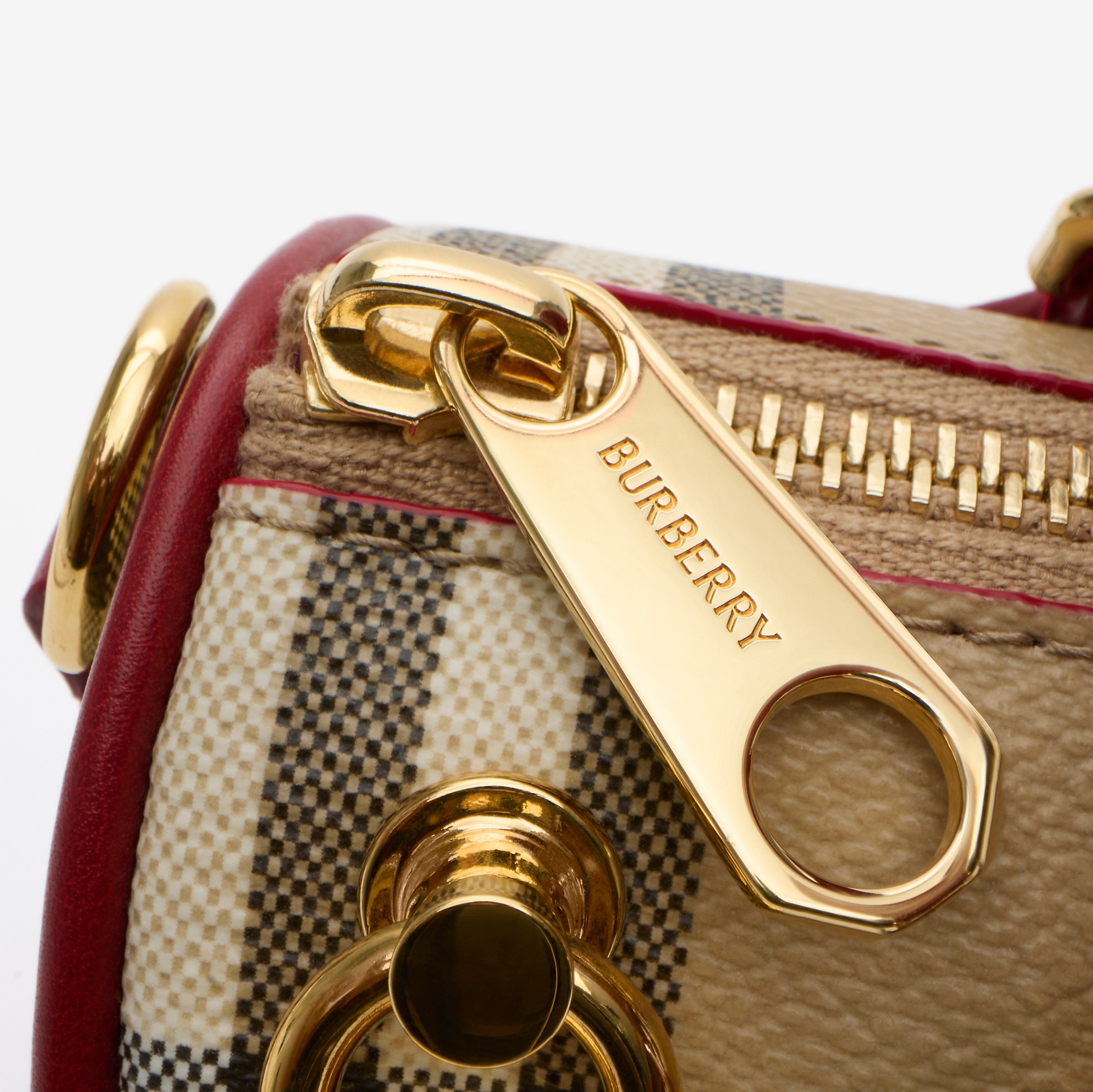 Burberry Mini Check Bowling Bag