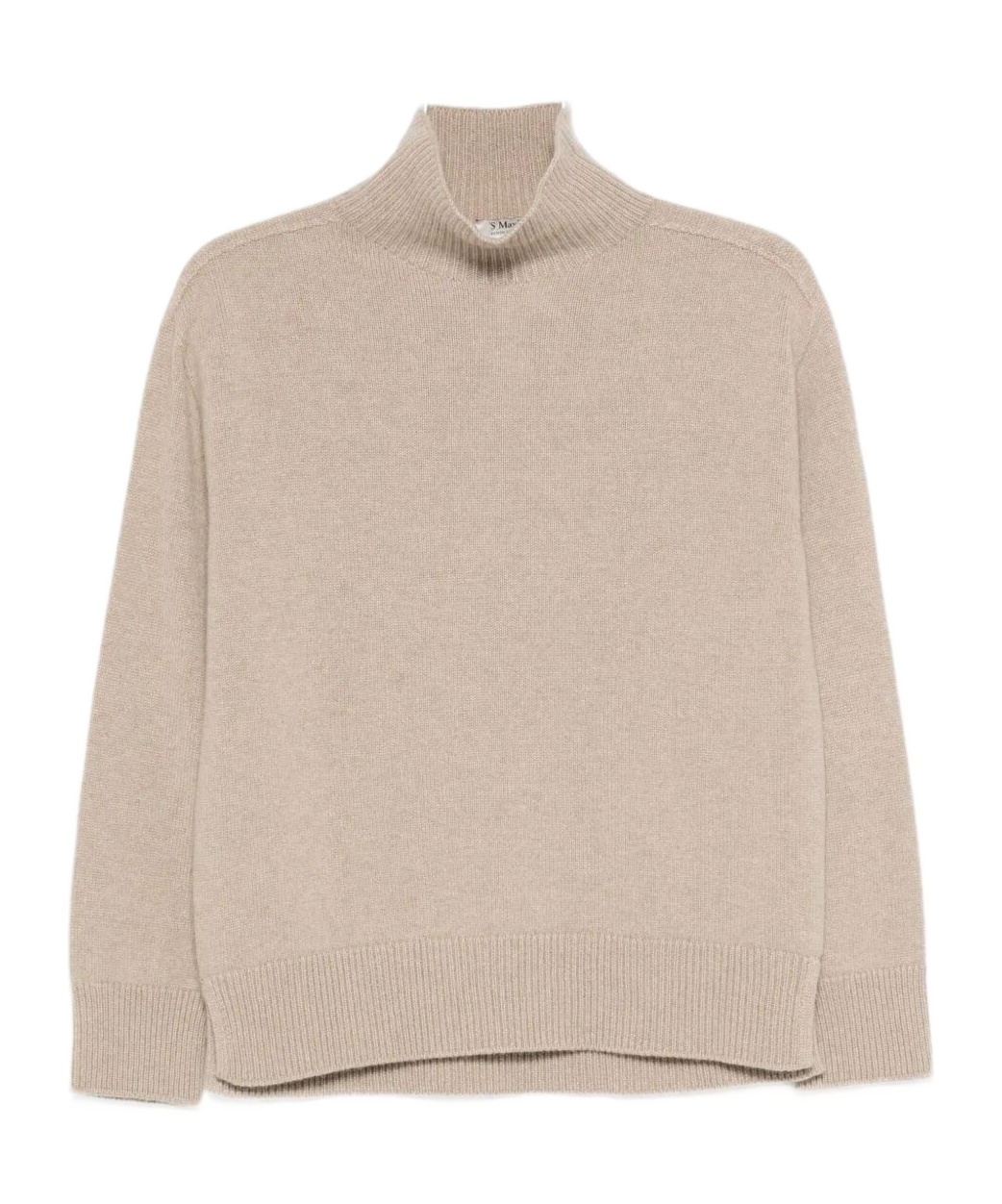 Max Mara High-neck Cashmere Sweater In Neutral