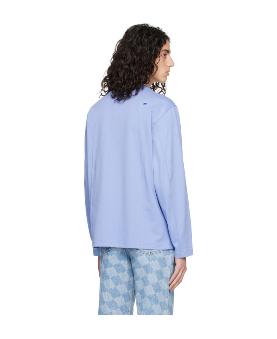 Ader Error Maze Long-sleeved T-shirt In Blue