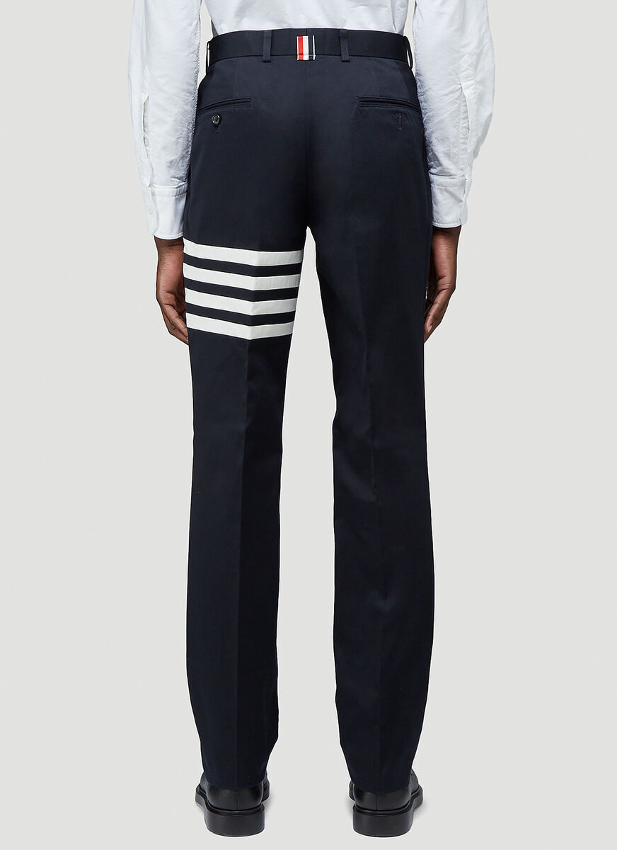 Thom Browne Classic Pants With Martingale In Black