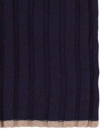 Brunello Cucinelli Rib Logo Scarf