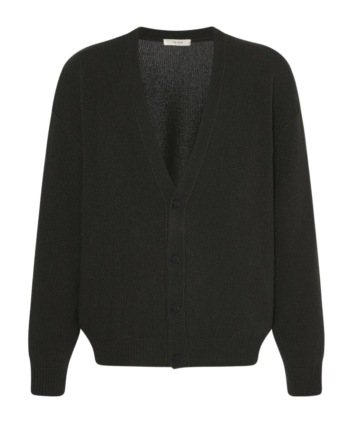 The Row Mats Cashmere Cardigan In Black