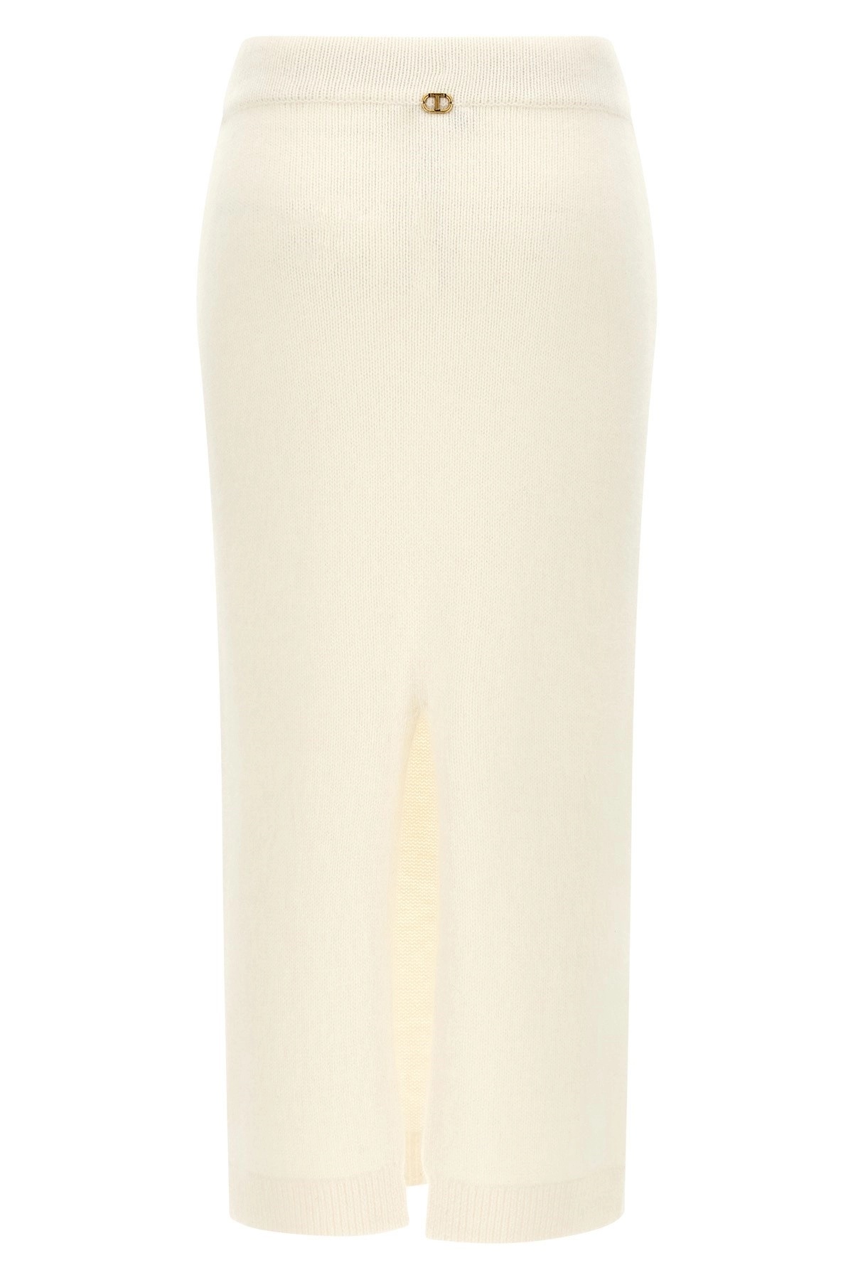 Twinset Ribbed Knit Skirt In Multi