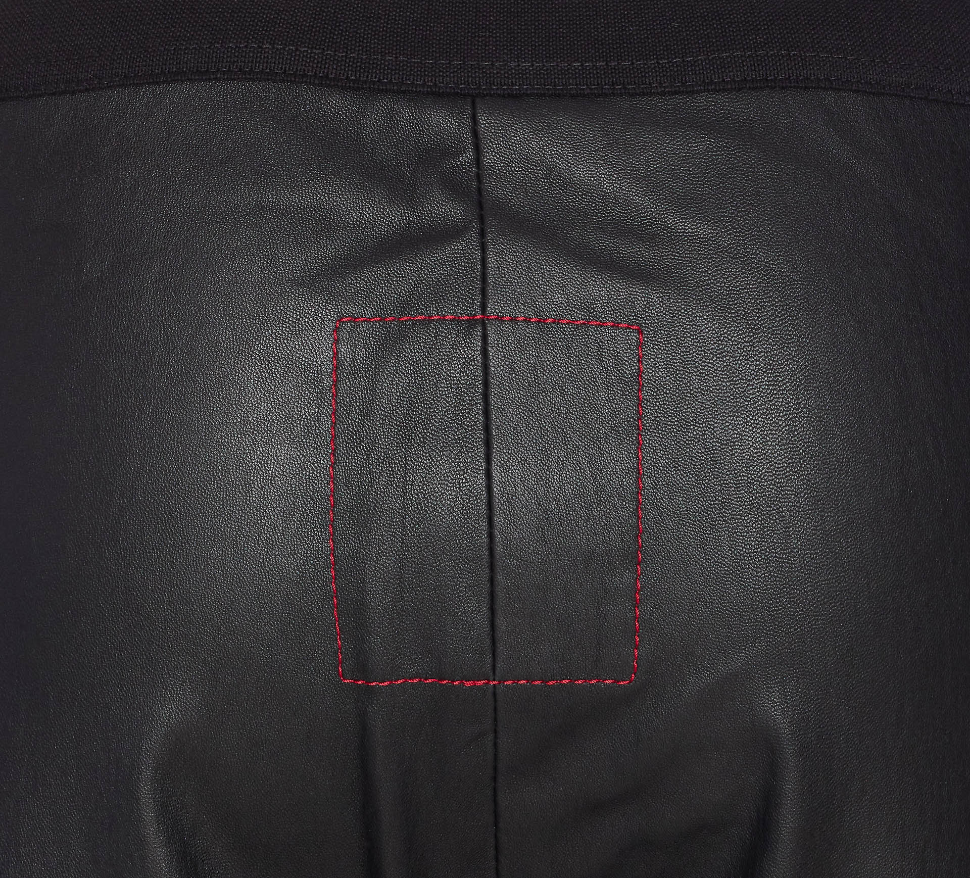 Uma Wang Stretch Leather Trousers Seam Detailing In Black