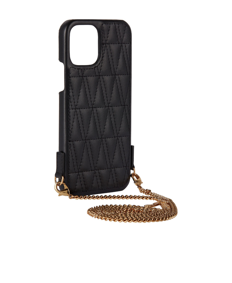 Versace Virtus Mobile Phone Case In Black