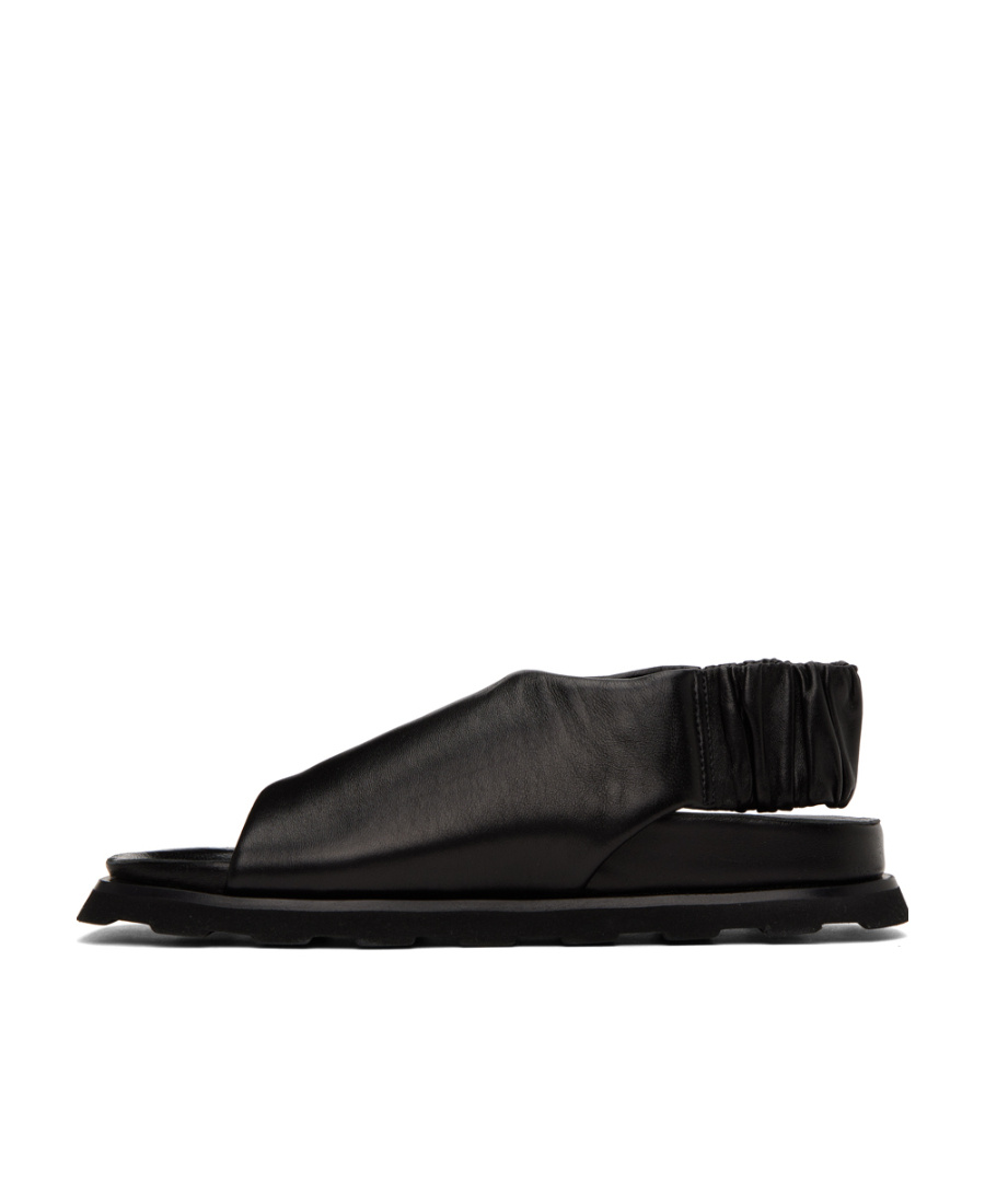 Proenza Schouler Square Head Flat-soled Sandals In Black