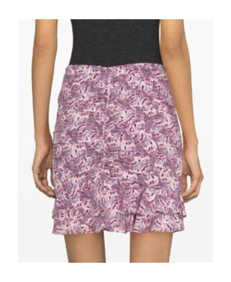 Isabel Marant Milendi Ruched Miniskirt In Pink