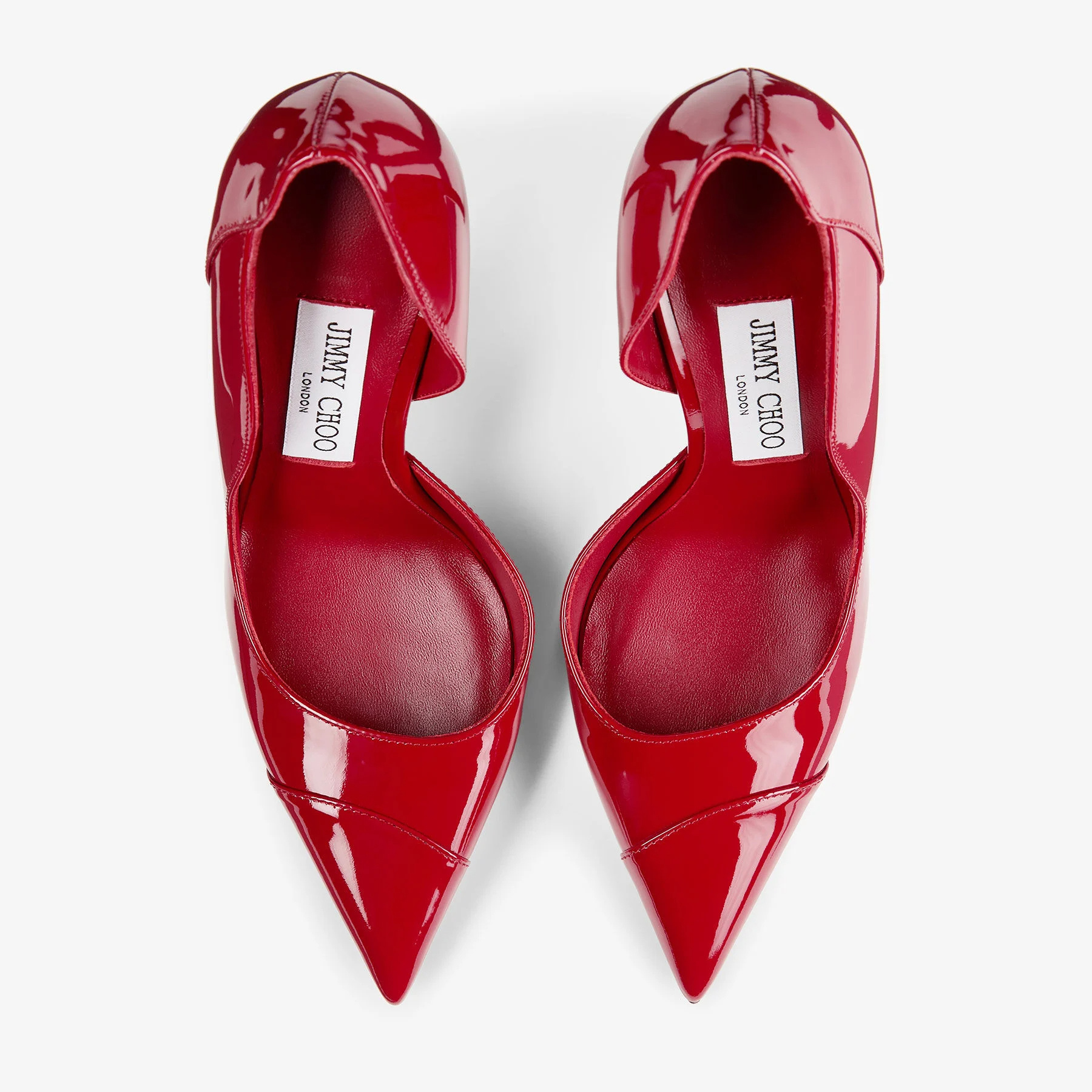 Jimmy Choo Gucci Interlocking G Logo Leather Loafers In Red