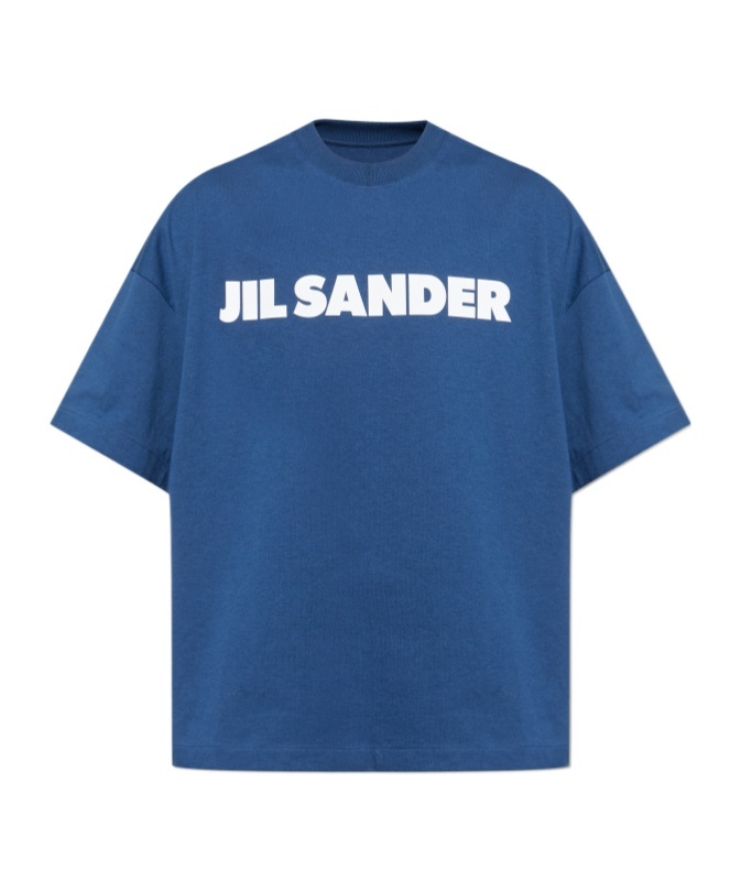 Jil Sander Crew Neck T-shirt With Short Sleeves In Blue