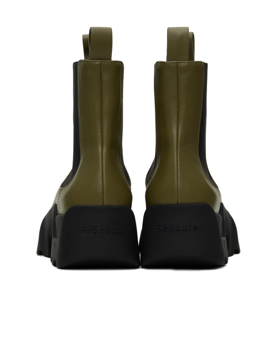 PROENZA SCHOULER STOMP LEATHER CHELSEA BOOTS