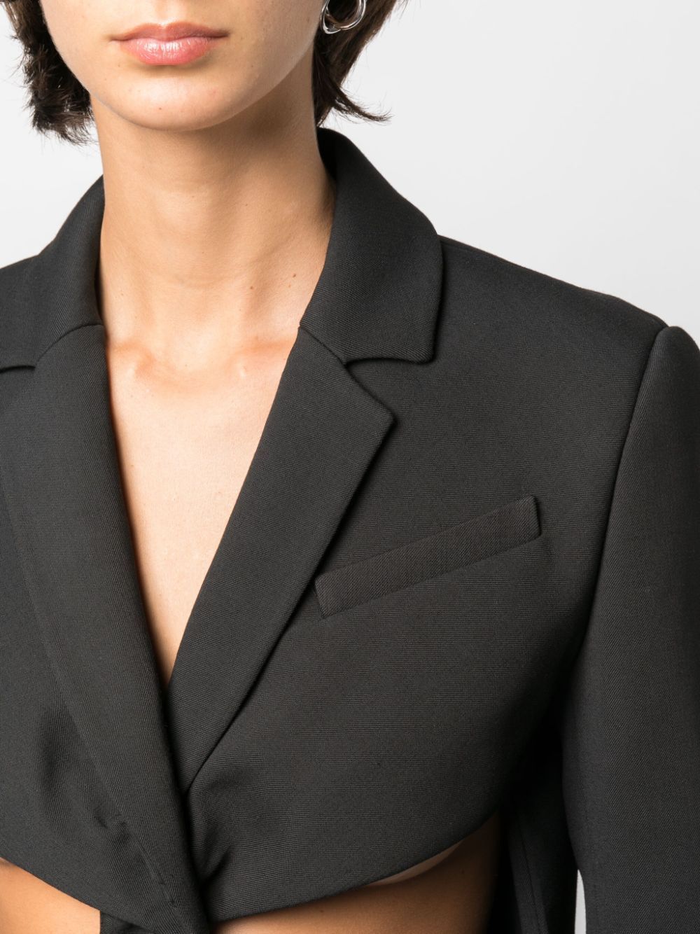 Coperni Long Sleeved Suit Jacket In Black