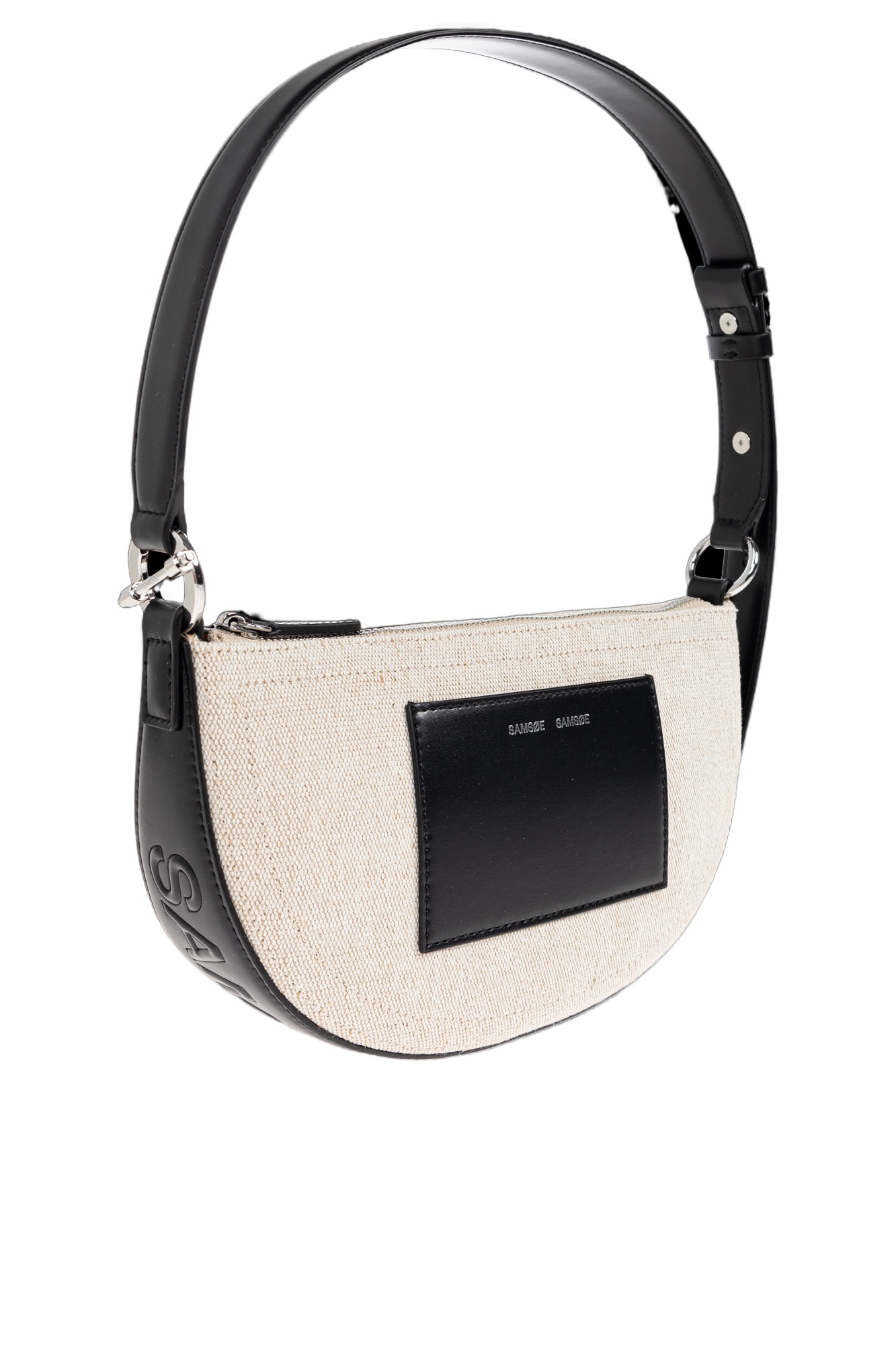 Samsoe & Samsoe Samoon Logo-embossed Shoulder Bag In White